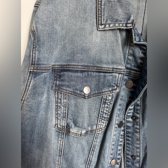 Universal Standard Blue Denim Jacket Size 22/24 - Picture 3 of 6